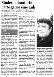 Kinderbuchautorin hätte gerne eine Kuh